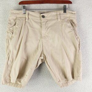 34 Heritage Shorts Mens 35 Beige Chino Ribbed Stretch Classic Summer